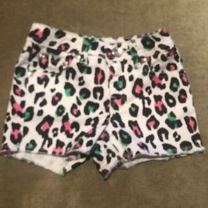 🐆Justice cheetah print shorts. Girl’s Sz 10s